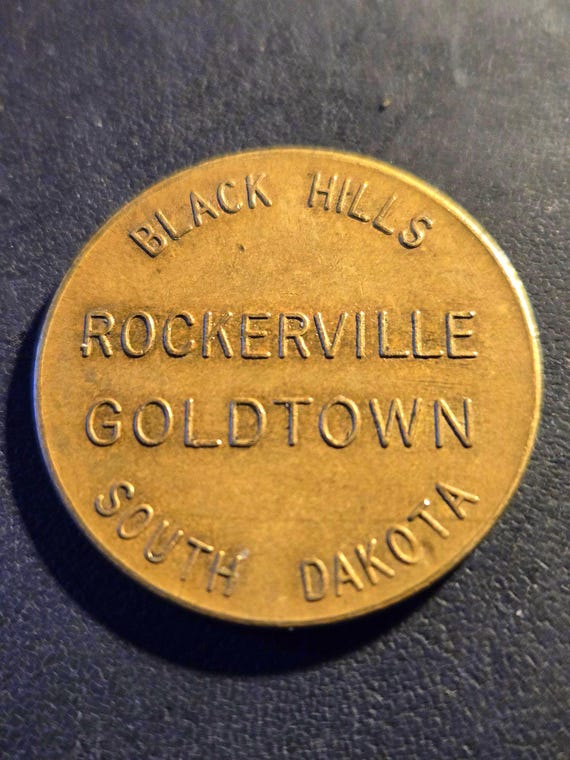 Black Hills South Dakota 'Rockerville Goldtown' Token-Good Luck Coin