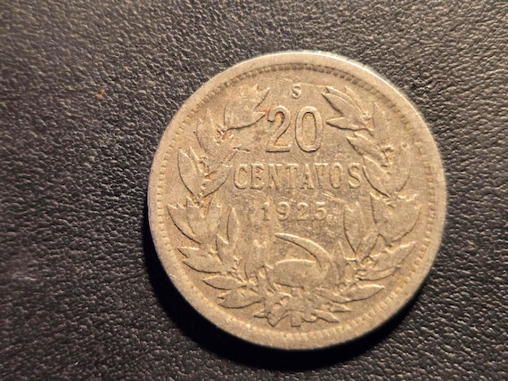 1925 Chile 20 Centavos 'Condor'