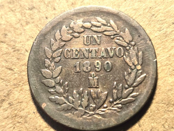 1890 Mexico One Centavo