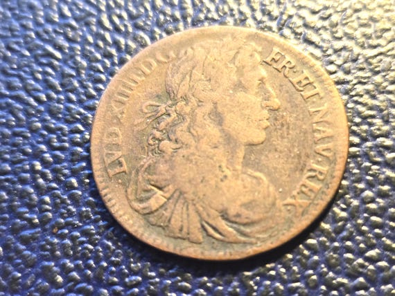 1664-1667 France Copper Victory Medal, Imperial Eagle & Turkish Crescent