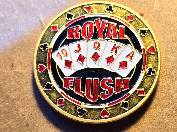 Royal Flush Proof Medallion Las Vegas Nevada 40MM