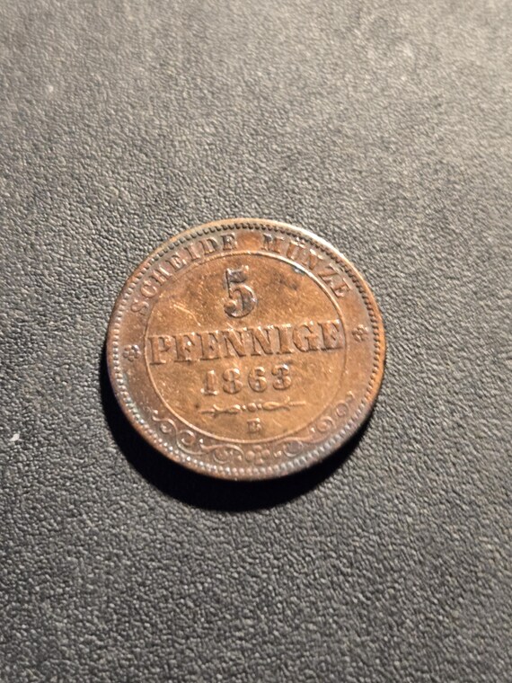 1863 5 Pfennig German States