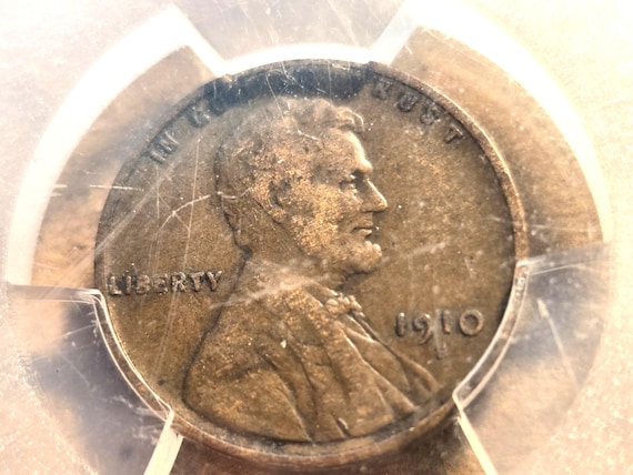 1910-SS Double S Repunched Mint Mark Lincoln Penny PCGS Certified