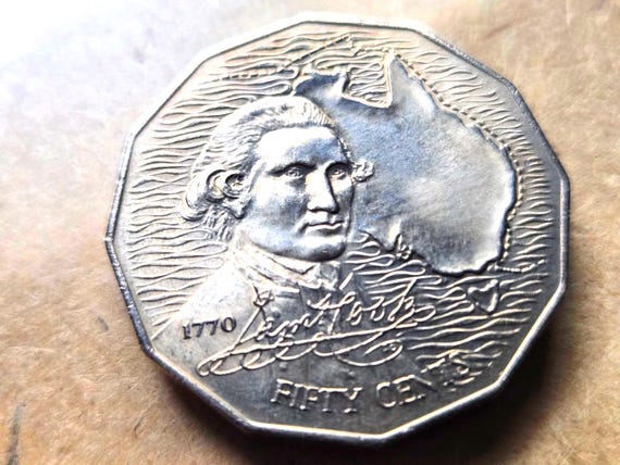 1970 Australia 'James Cook' 50 Cent #96718