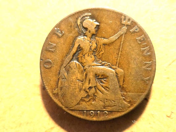 1912 England Penny Bronze