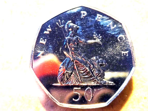 1971 Great Britain Proof 50 New Pence