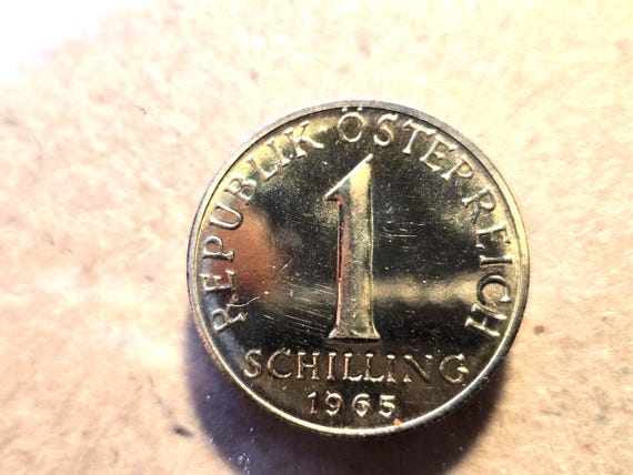 1965 Austria Unc. Proof-Like One Schilling 22MM