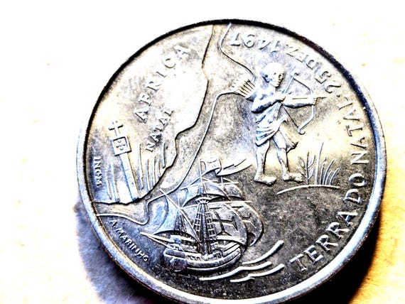 1998 Portugal 200 Escudos Explorer Vasco Da Gama Discovery Of Natal Africa 1497 35MM