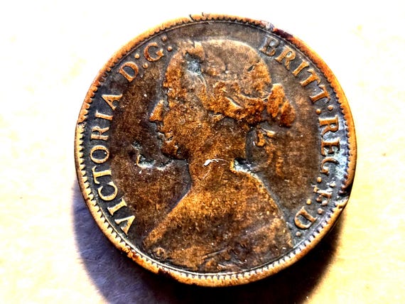 1861 English Farthing