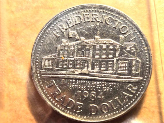 1984 New Brunswick Canada Trade Dollar 33MM