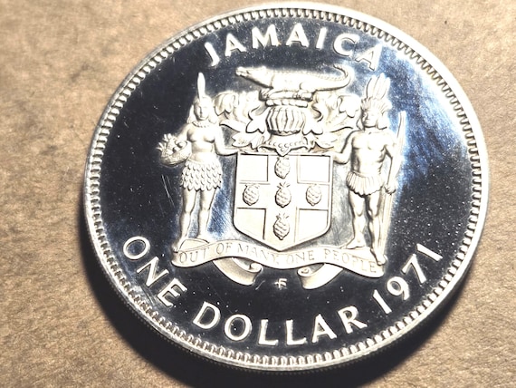 1971 Jamaica Proof One Dollar Coin