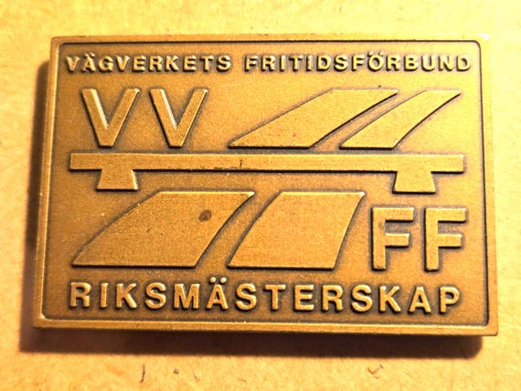 1983 Sweden National Shooting Championship Medal-Shooting Fault Lag 40MM X 60MM