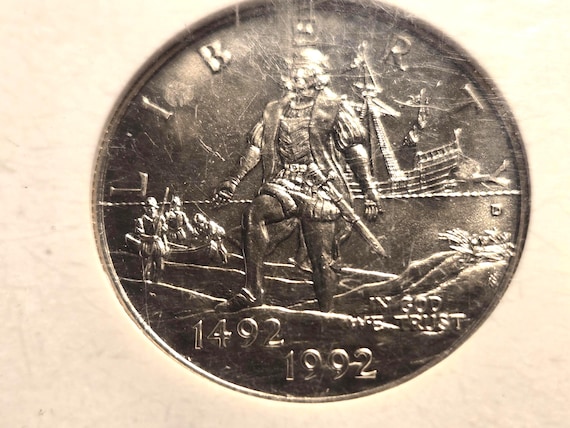 1992-D Columbus 50C NGC Certified MS 69