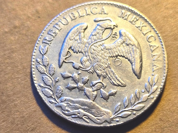 1874 Mexico Silver Peso Chinese Chopmarks (Chinese Script Used For Foreign Trade)