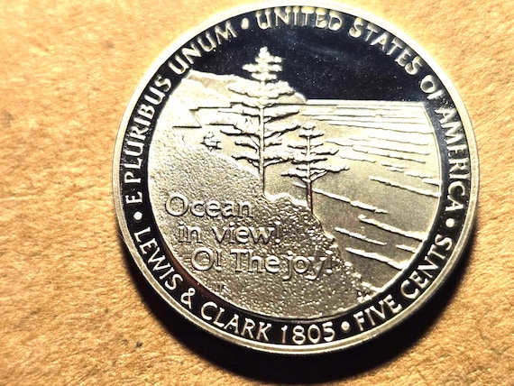 2005 Proof Nickel Lewis And Clark "Ocean In View O! The Joy"
