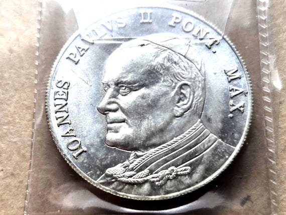 Vatican Pope John Paul II Medallion 35MM
