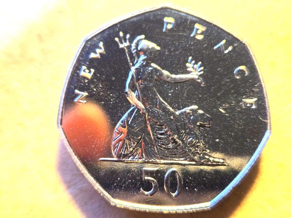 1977 Great Britain Proof 50 New Pence 30MM