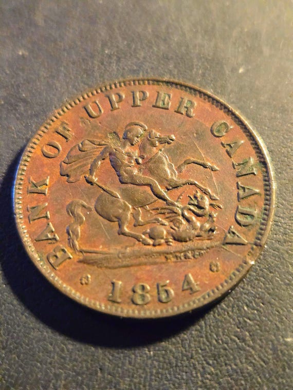 1854 Canada 1/2 Penny