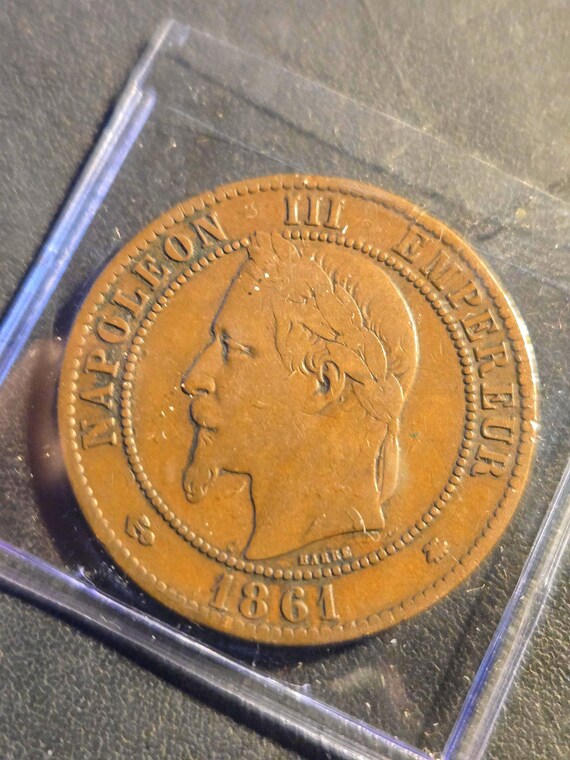 1861A France 10 Centimes