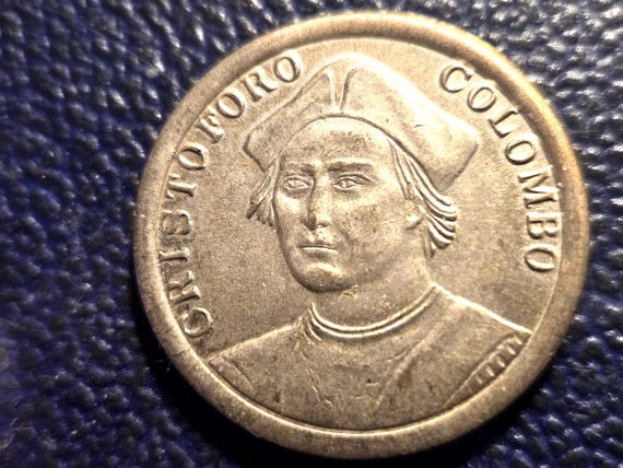 Christopher Columbus Medallion 28MM