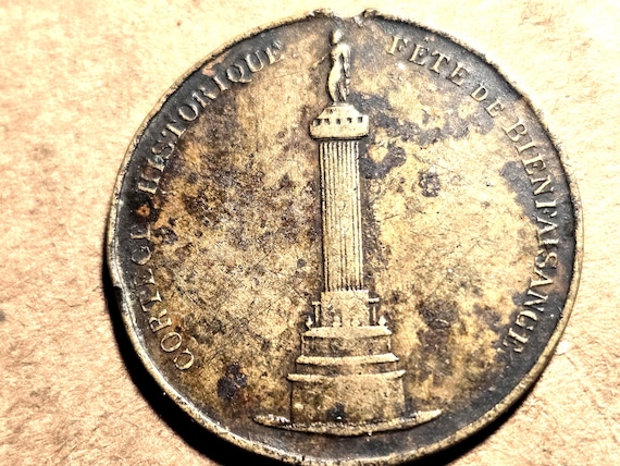 1882 France Third Republic Coronation Bronze Medal