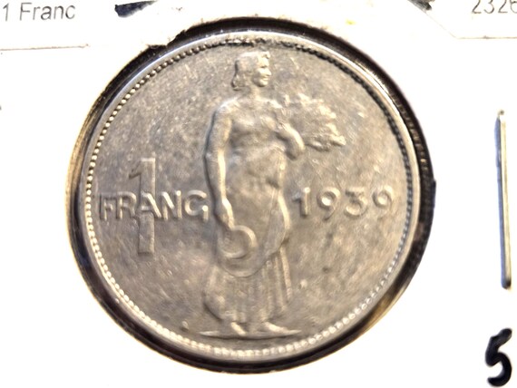 1939 Luxembourg One Franc