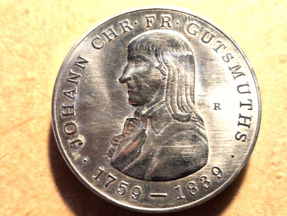 1979 Johann Gutsmuths "Grandfather" Of Gymnastics Olympics Emblem On Reverse 40MM