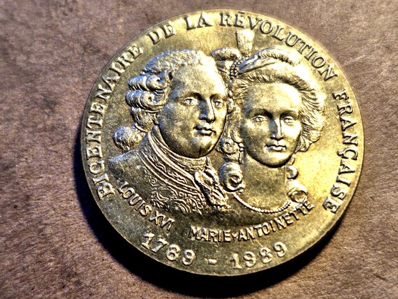 1989 France-French Revolution Jeton "Louis XVI And Marie-Antoinette"