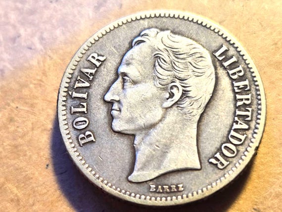 Venezuela 1935 Silver Bolivar