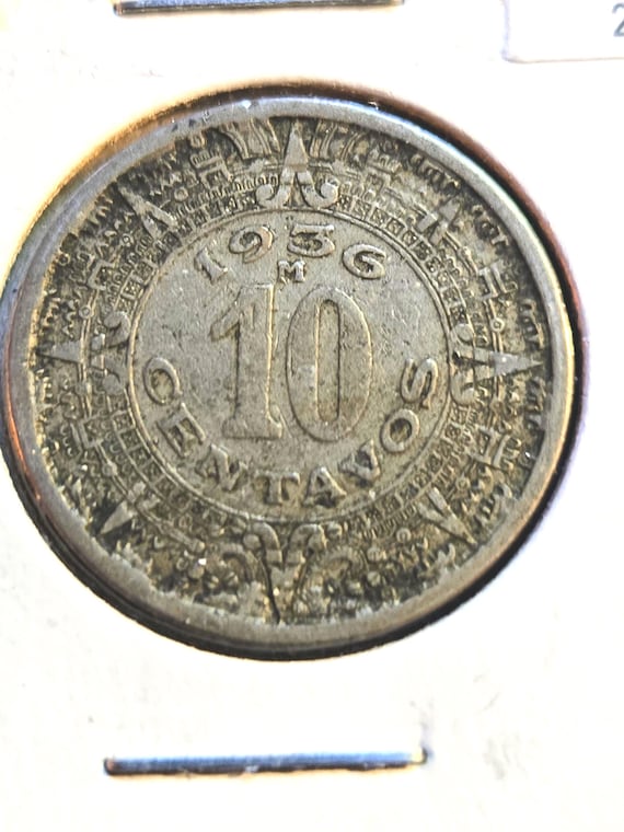 1936 Mexico 10 Centavos