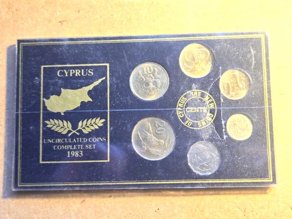 1983 Cyprus Uncirculated Complete Coin Set