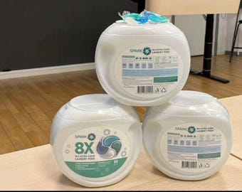 Spark Laundry Pods: 8X Extra Clean, 60 Count (Dissolving Pods)