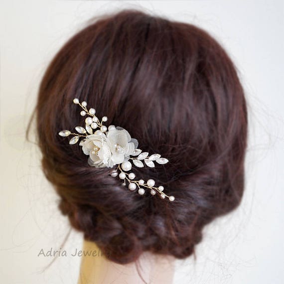 Wedding Hair Accessories Bridal Headpiece Pearls Crystal Etsy