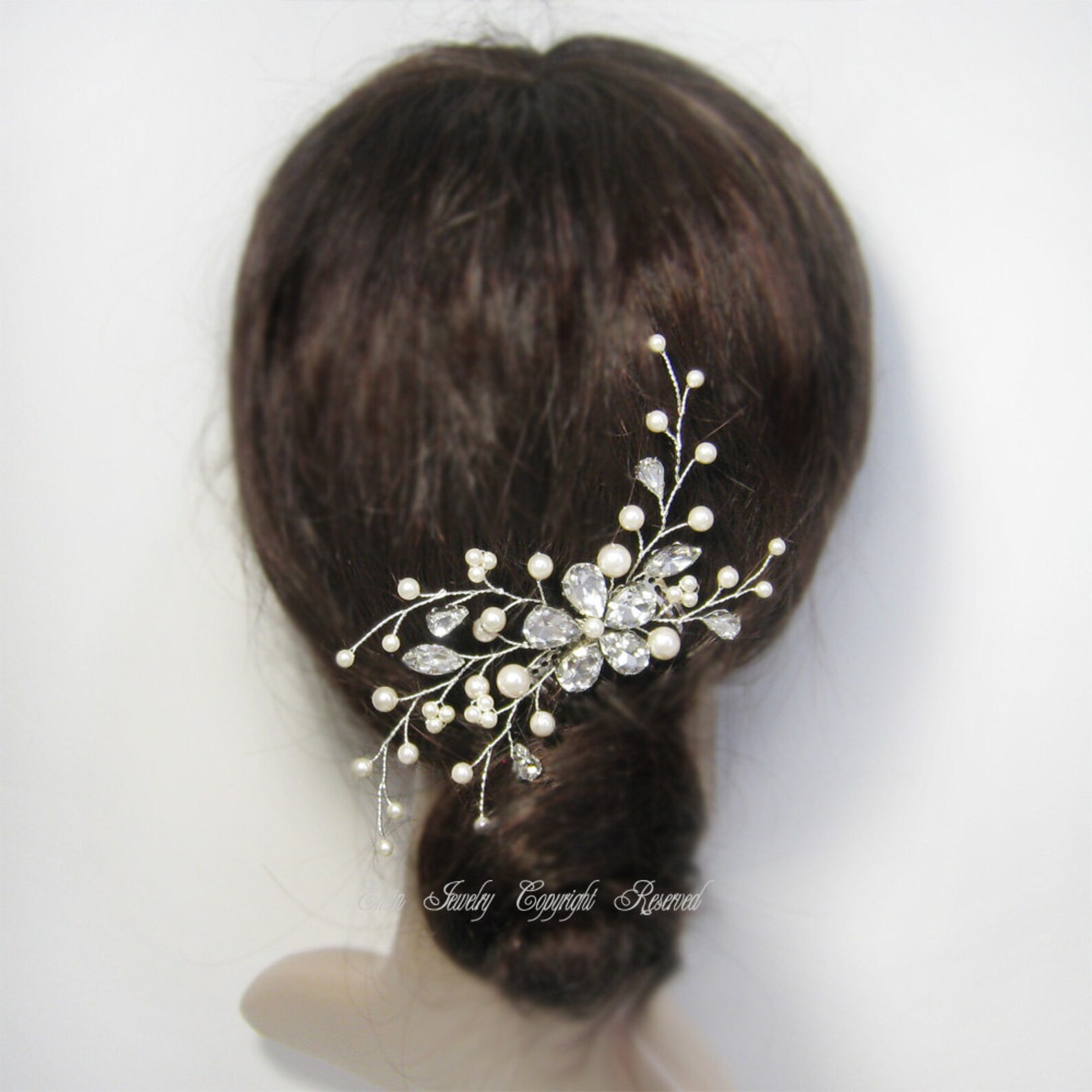 Wedding Hair Accessories Bridal Hiar Comb Rhinestone Etsy