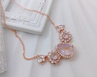 Strass Hochzeits Ohrringe, Swarovski Strass Ohrringe,Rosa Kristall Ohrringe