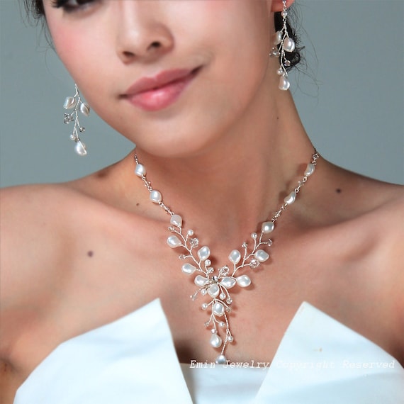 Bridal Jewelry Sets Ivory Pearls Wedding Jewelry Set Ivory - Etsy