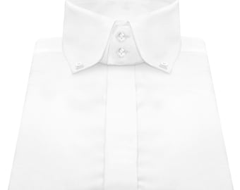 stiff collar dress shirt Dress shirt with high, stiff turndown collar and single link cuffs : r/sewing