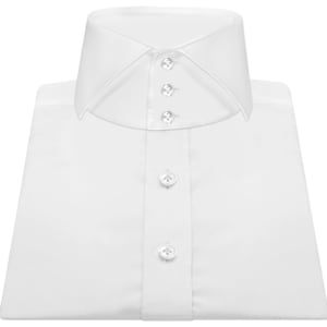 Men&#39;s Cutaway Italian High Collar Shirt Harry Hill Style Vintage Dress Shirt White 100% Cotton Wedding Grooms Outfit Business Formal Shirt