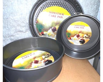 Moule à charnière rond antiadhésif 3 pièces pour gâteaux et plus