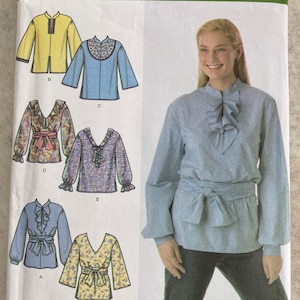 woman&#39;s blouse, woman&#39;s top, woman&#39;s pattern, Simplicity pattern 4960 sizes to 8-14
