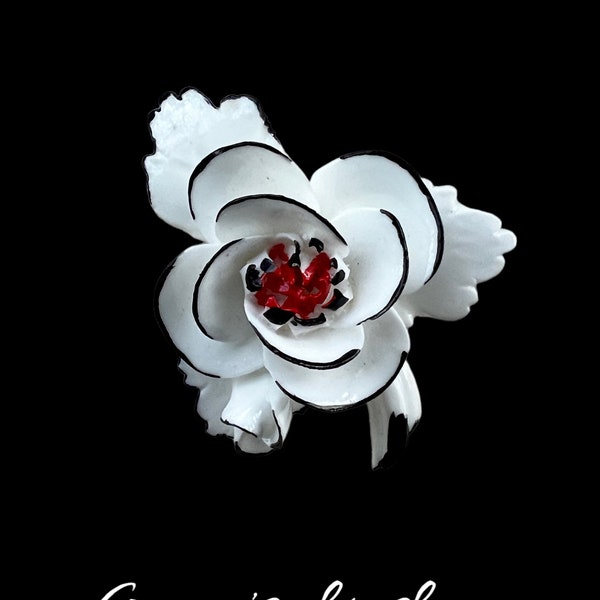 Rose Cara China Staffordshire , Made in England Flower Pin Gift For Mum