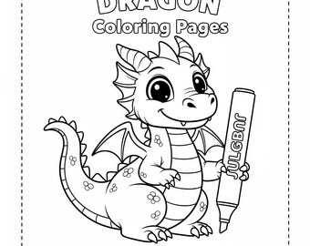 80 Majestic Dragon Coloring Pages: Fantasy Art Activity (PDF Download)