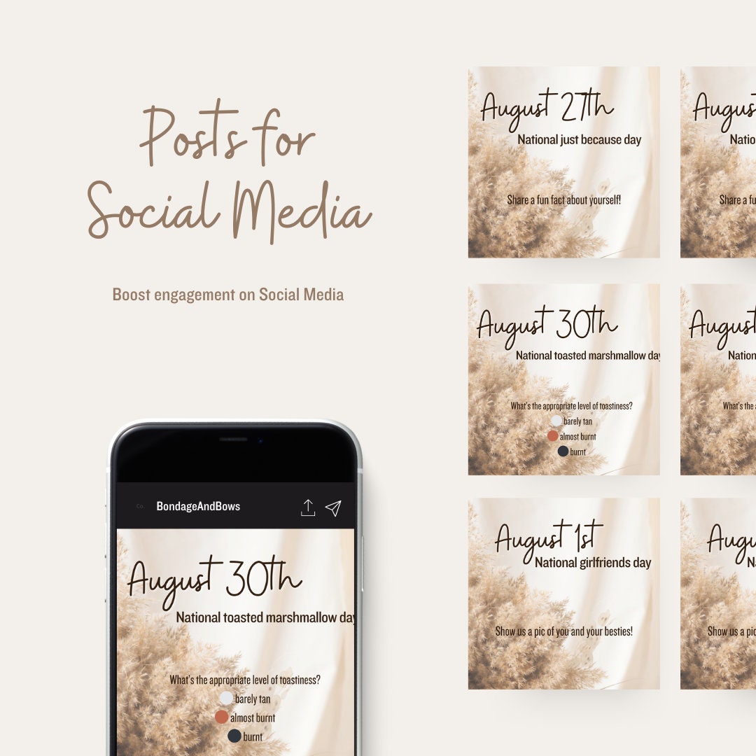 August Social Media Engagement Posts | Digital Summer Party Games for ...