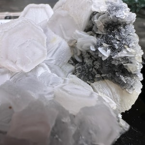 Pink Coin Calcite With Fluorite From Fujian China Extreme UV