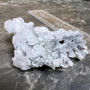 Double Sided Pink Coin Calcite With Fluorite & Pyrite From Fujian China Extreme UV