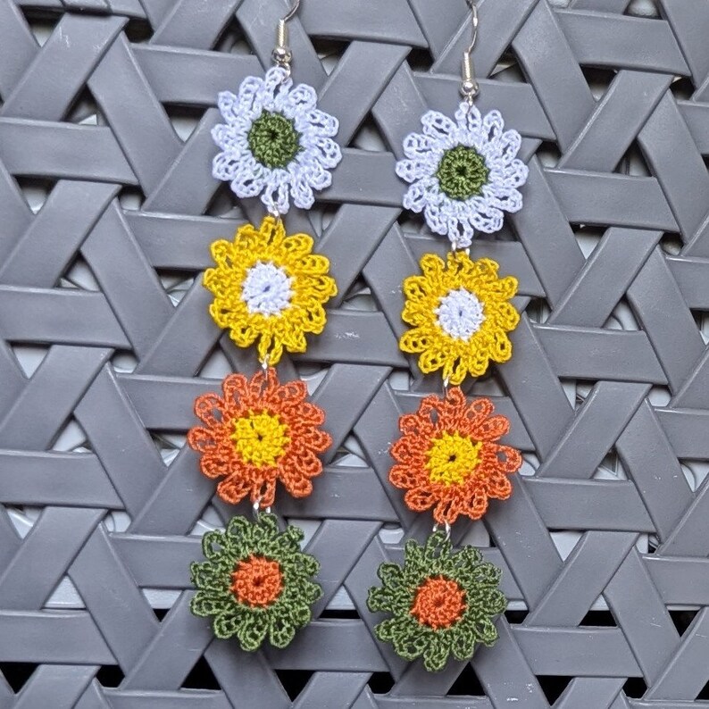 Micro Crochet Flowers Etsy