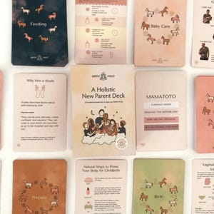 Jeu holistique pour les nouveaux parents (téléchargement numérique de 128 cartes)