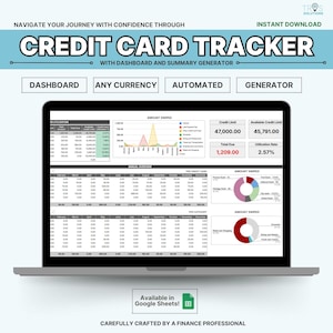 Creditcardtracker Google Spreadsheets Betaling Schuldentracker Transacties Factuurtracker Personal Finance Schuldenbeheer voor beginners