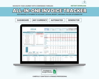Invoice Tracker with Payment Tracker Invoice Template Google Sheets Template Business Printable Small Business Sales Tracker Invoice