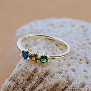 Birthstone Rings, Custom Silver Rings, Minimalist Rings, Birthday Gift Jewelry, Family Rings, Mother’s Day Gifts
